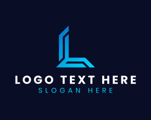 Advertising - Professional Cyber Tech Letter L logo design