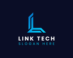 Professional Cyber Tech Letter L logo design