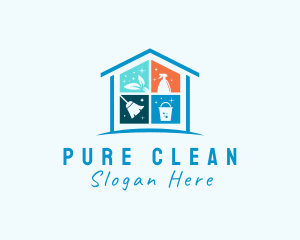 Home Property Cleaning logo design