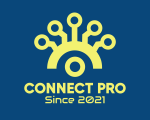 Yellow Tech Networking logo design