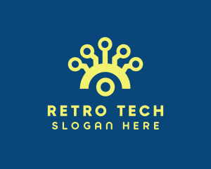 Yellow Tech Networking logo design