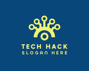 Yellow Tech Networking logo design