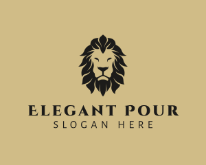 Elegant Lion Safari logo design