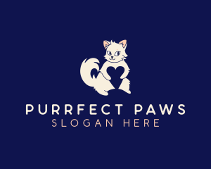 Kitten Heart Veterinary logo design