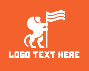 Pubg - Royal Lion Flag logo design