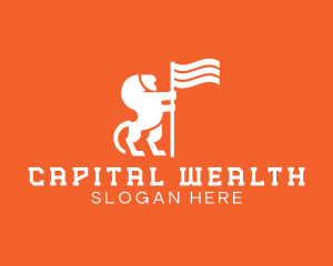 Capital - Royal Lion Flag logo design