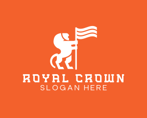 Royal - Royal Lion Flag logo design