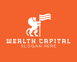 Capital - Royal Lion Flag logo design