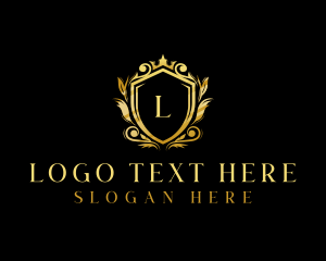 Foliage - Luxury Royal Shield logo design