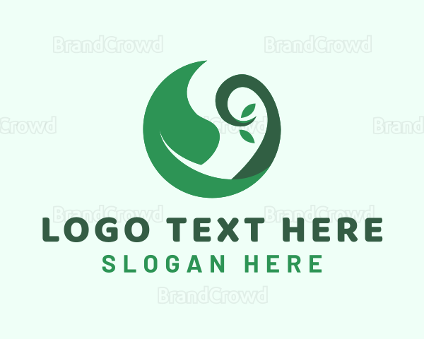 Green Leaf Sprout Logo