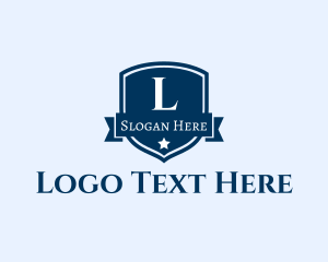 Lettermark - University Shield Banner logo design