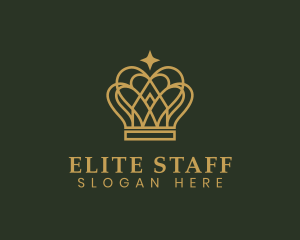 Gold Luxury Crown logo design