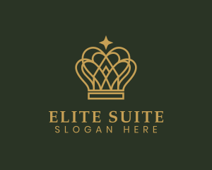 Gold Luxury Crown logo design