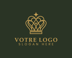 Vip - Gold Luxury Crown logo design