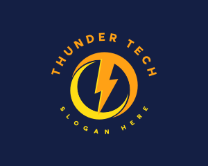 Thunder Electric Lightning logo design