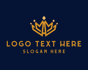 Enterprise - Golden Royal Tiara logo design