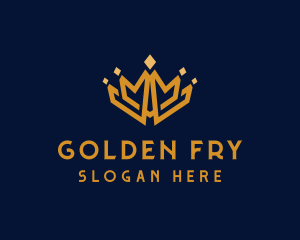 Golden Royal Tiara logo design