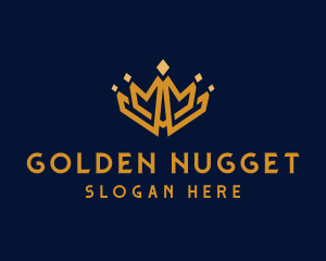 Golden Royal Tiara logo design