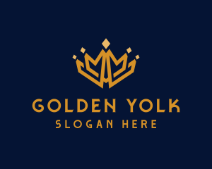 Golden Royal Tiara logo design