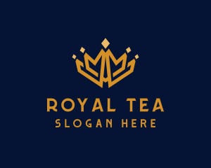 Golden Royal Tiara logo design