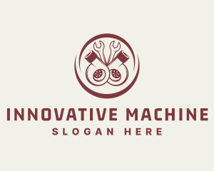 Machine - Turbo Machine Wrench logo design