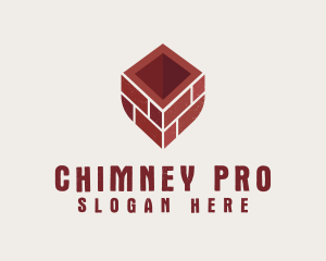 Chimney - Retro Chimney Brick logo design