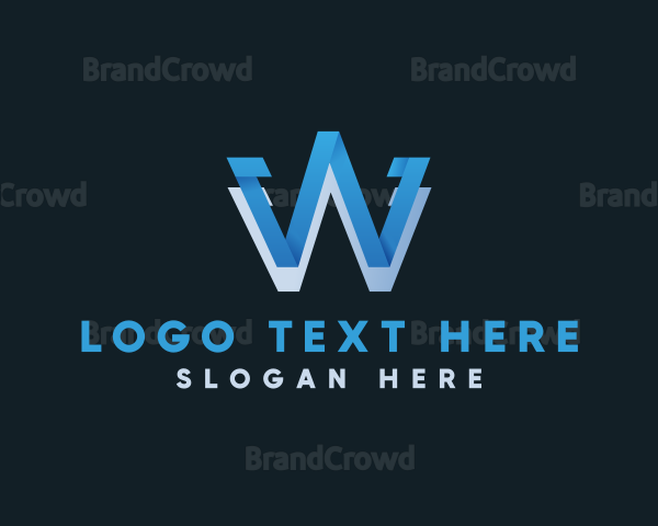 Modern Business Letter W Logo