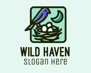 Wild Bird Nest  logo design