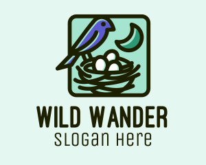 Wild Bird Nest  logo design