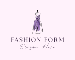 Fashion Dress Mannequin logo design