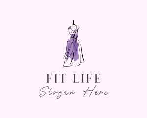 Corset - Fashion Dress Mannequin logo design