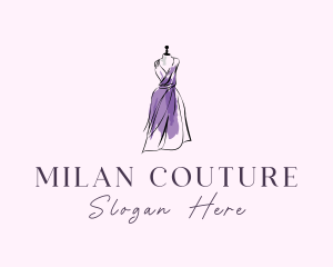 Fashion Dress Mannequin logo design