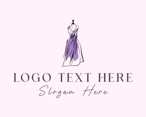 Dummy - Fashion Dress Mannequin logo design