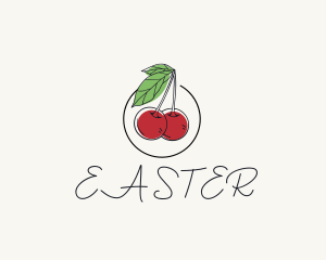 Vegan - Cherry Fruit Farm logo design