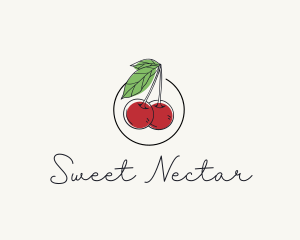 Cherry Fruit Farm logo design