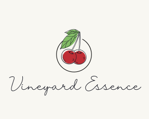 Cherry Fruit Farm logo design