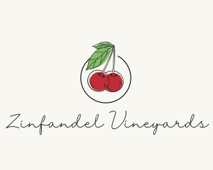 Cherry Fruit Farm logo design