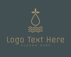 Golden Herbal Essential Oil Logo