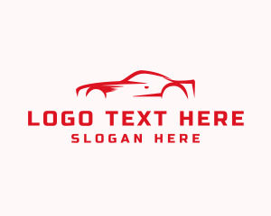 Auto Shop - Sport Car Racing logo design