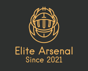 Arsenal - Medieval Knight Helmet logo design