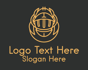 Medieval Knight Helmet Logo