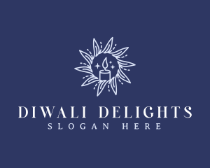 Diwali - Candle Light Wellness logo design