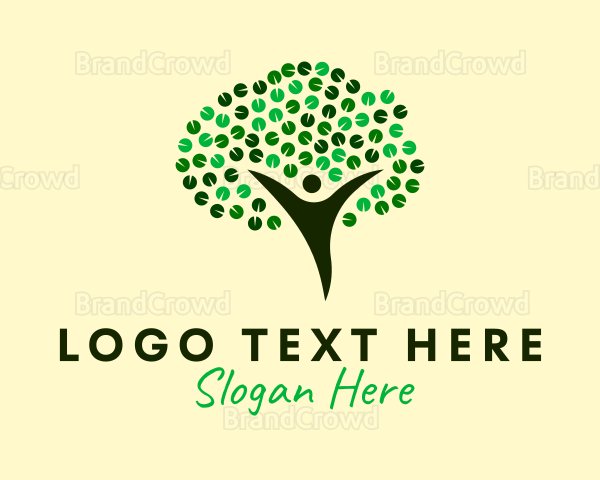 Natural Tree Spa Leaves Logo