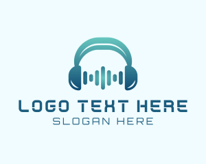 Headphones - DJ Sound Beats logo design