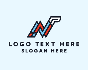 Athlete - Modern Athletic Letter N logo design