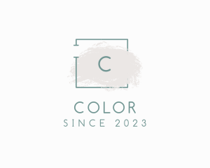 Watercolor Frame Makeup Cosmetics logo design