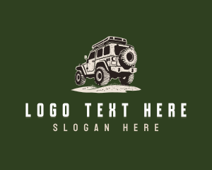 Outdoor - 4x4 Jeep Vehicle logo design