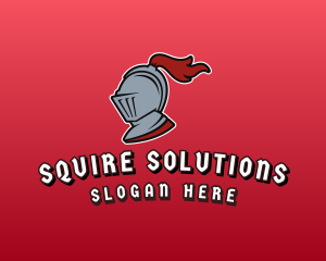 Squire - Knight Warrior Gaming logo design