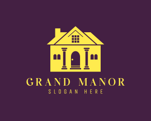 Mansion - Villa Mansion Manor logo design