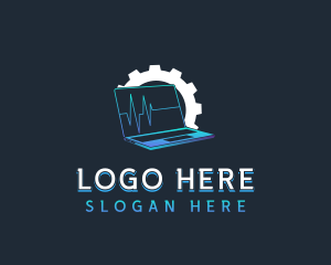 Electronic Laptop Technician Logo